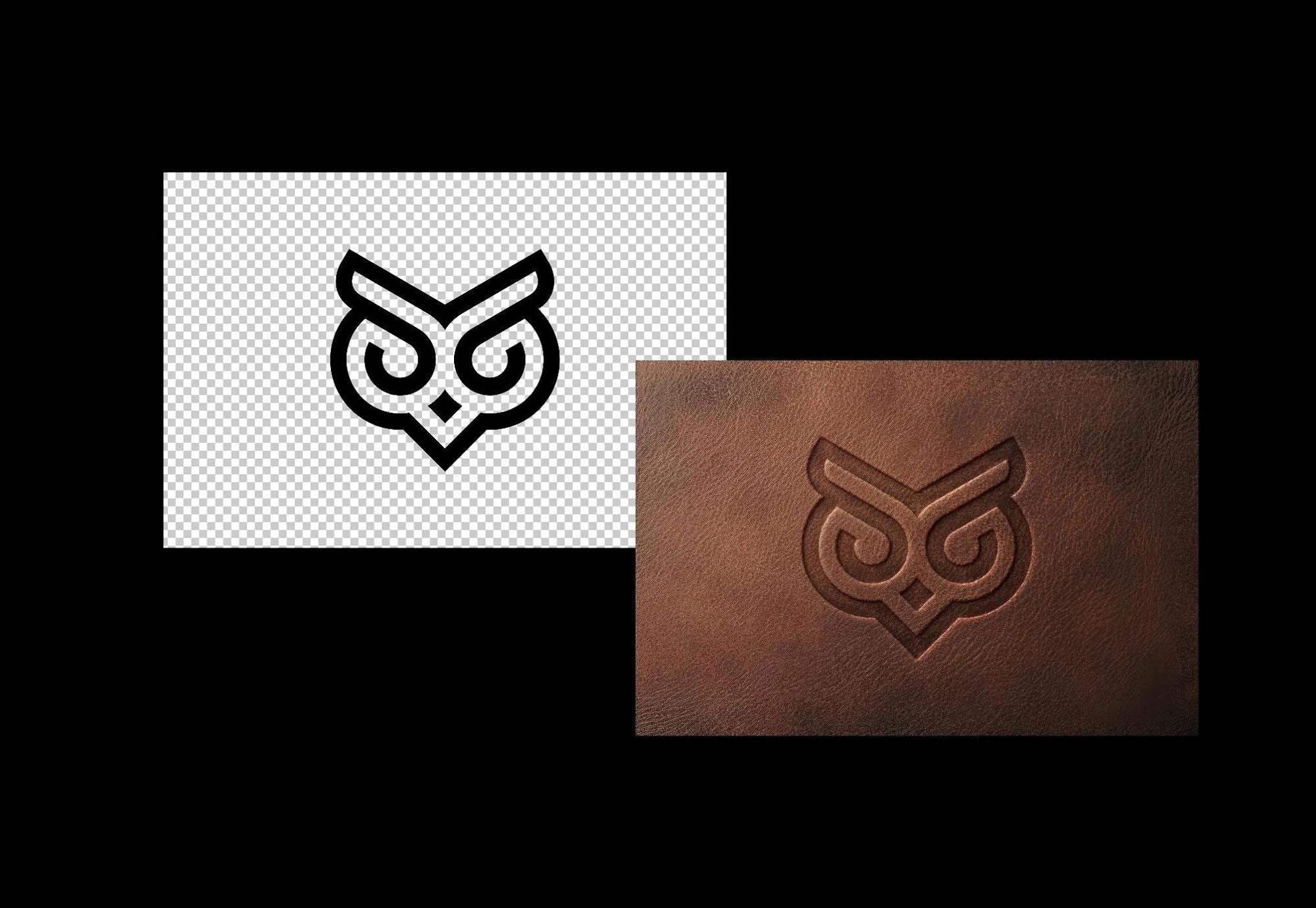 Leather Pressed Logo Mockup