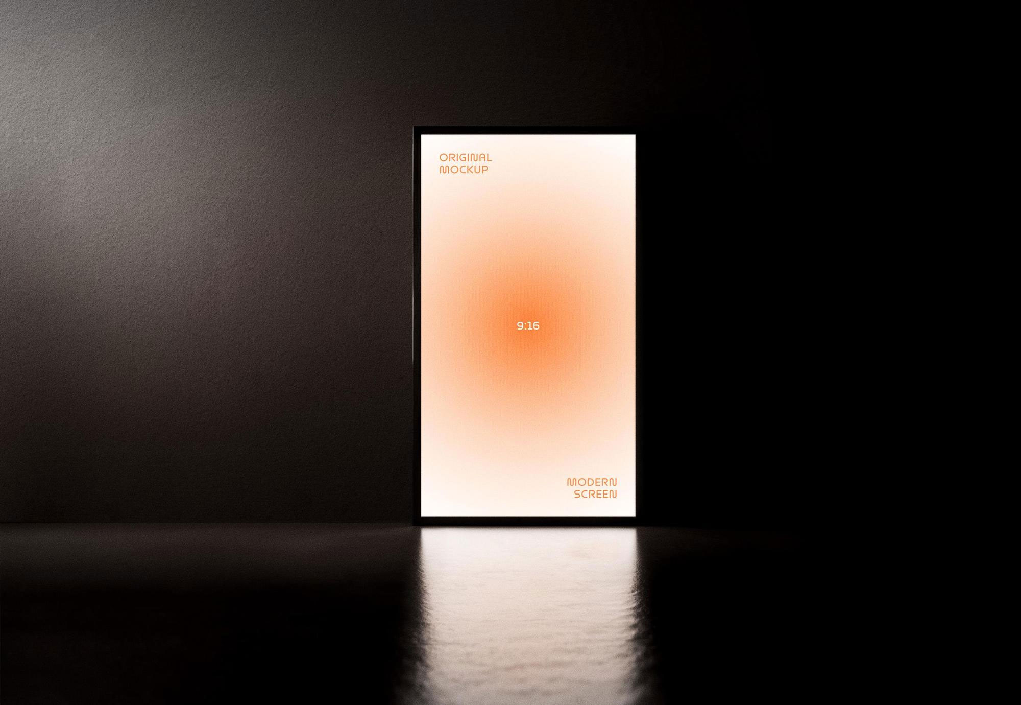 Glowing Screen Mockup preview