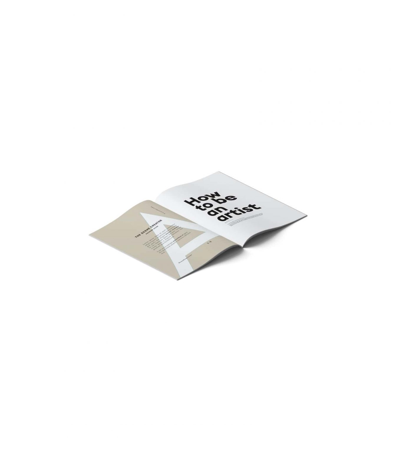 Top Side View of Open Magazine Mockup preview