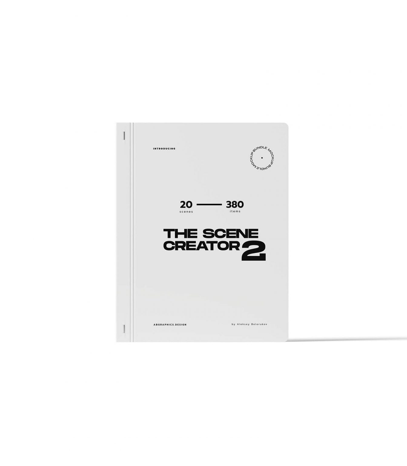 Front View of a Closed Notepad Mockup preview
