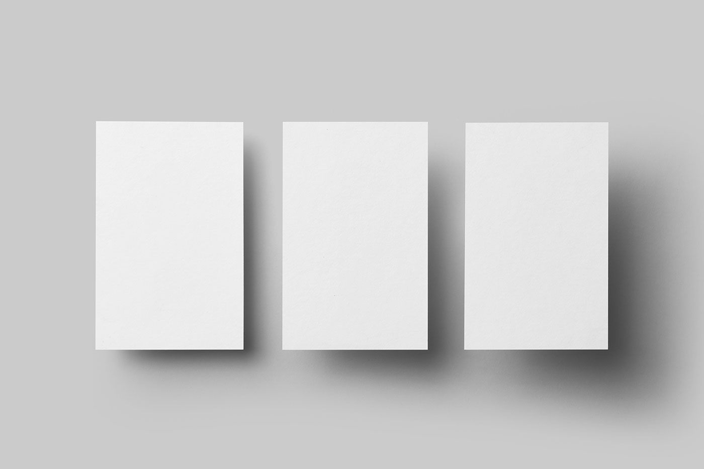 Triple Business Card Mockup preview