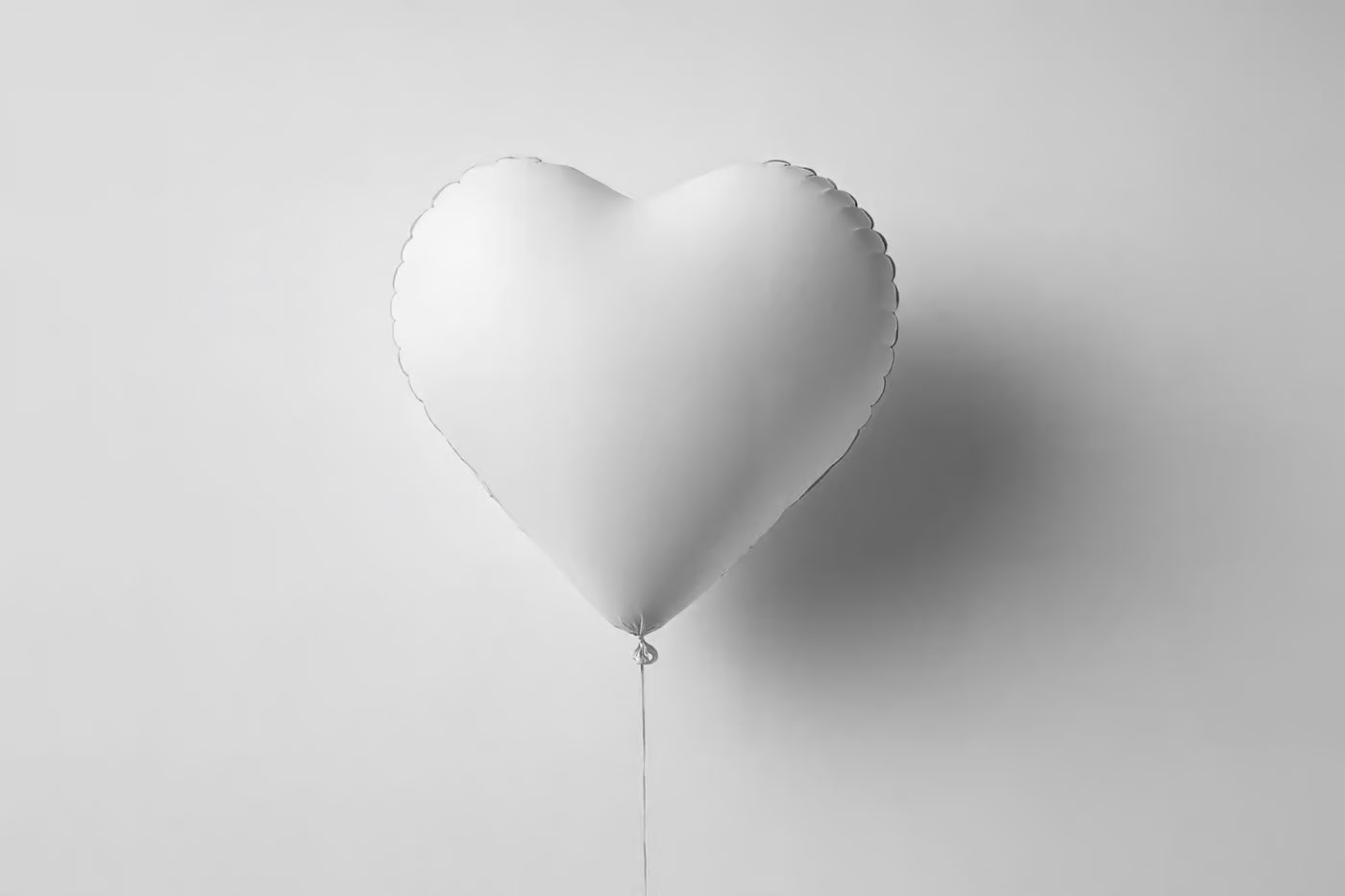 Valentines Day Heart Balloon Mockup