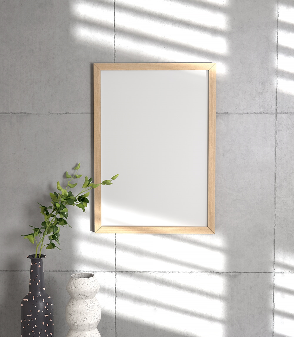 Front View of a Framed Poster Mockup preview