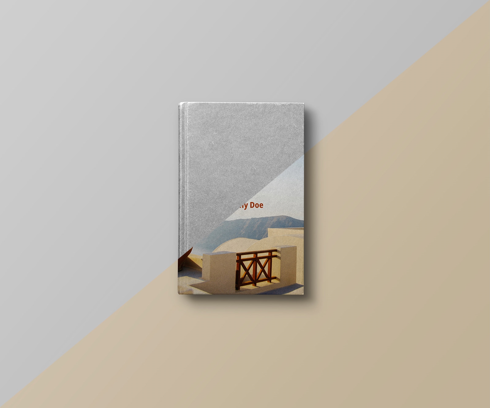Top View of a Hardcover Book Mockup preview