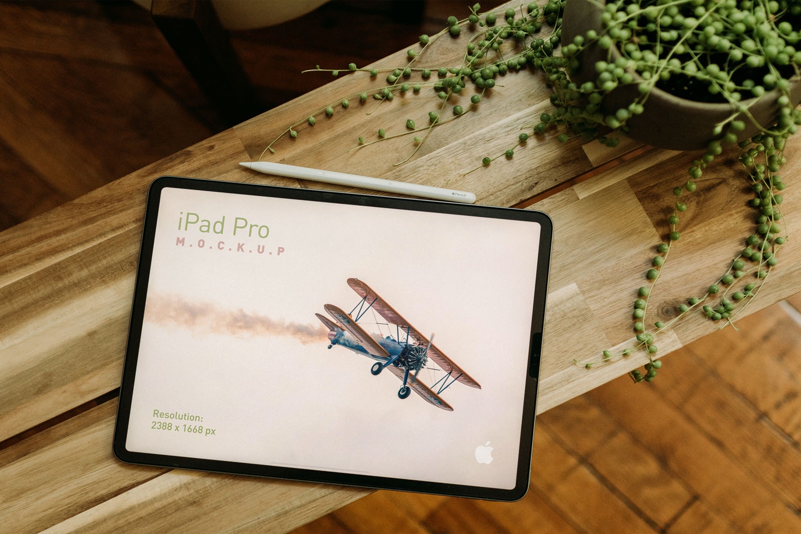 Top View of an iPad Pro Mockup preview