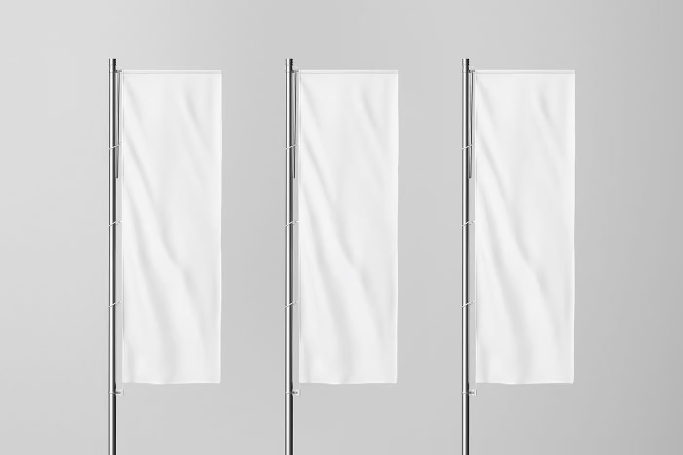 Vertical Flag Mockup preview