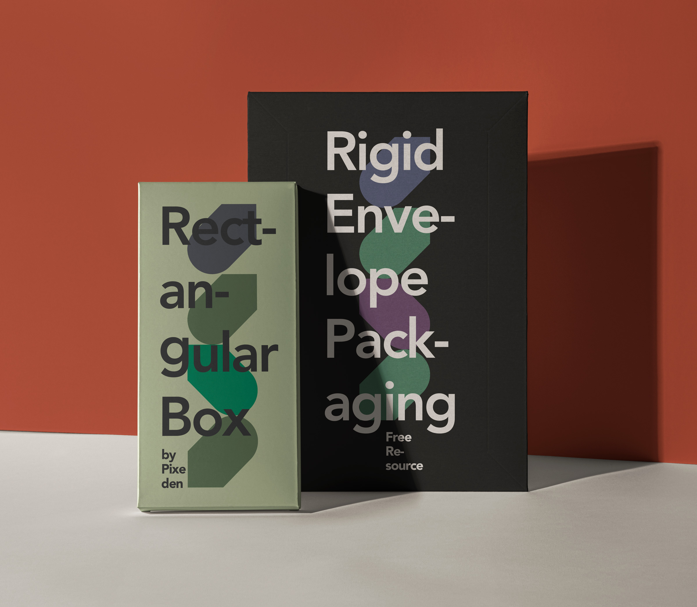 Front View of an Envelope Box Packaging Mockup preview
