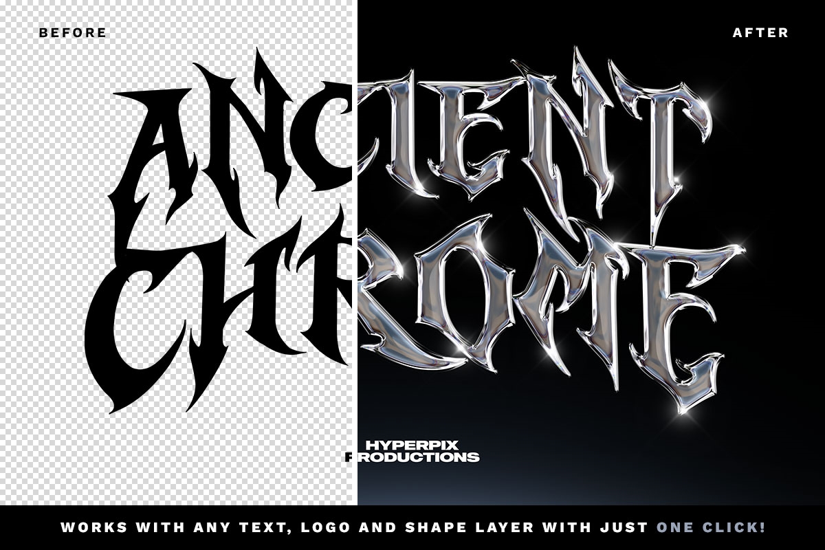 Metal Chrome Text / Logo Effect
