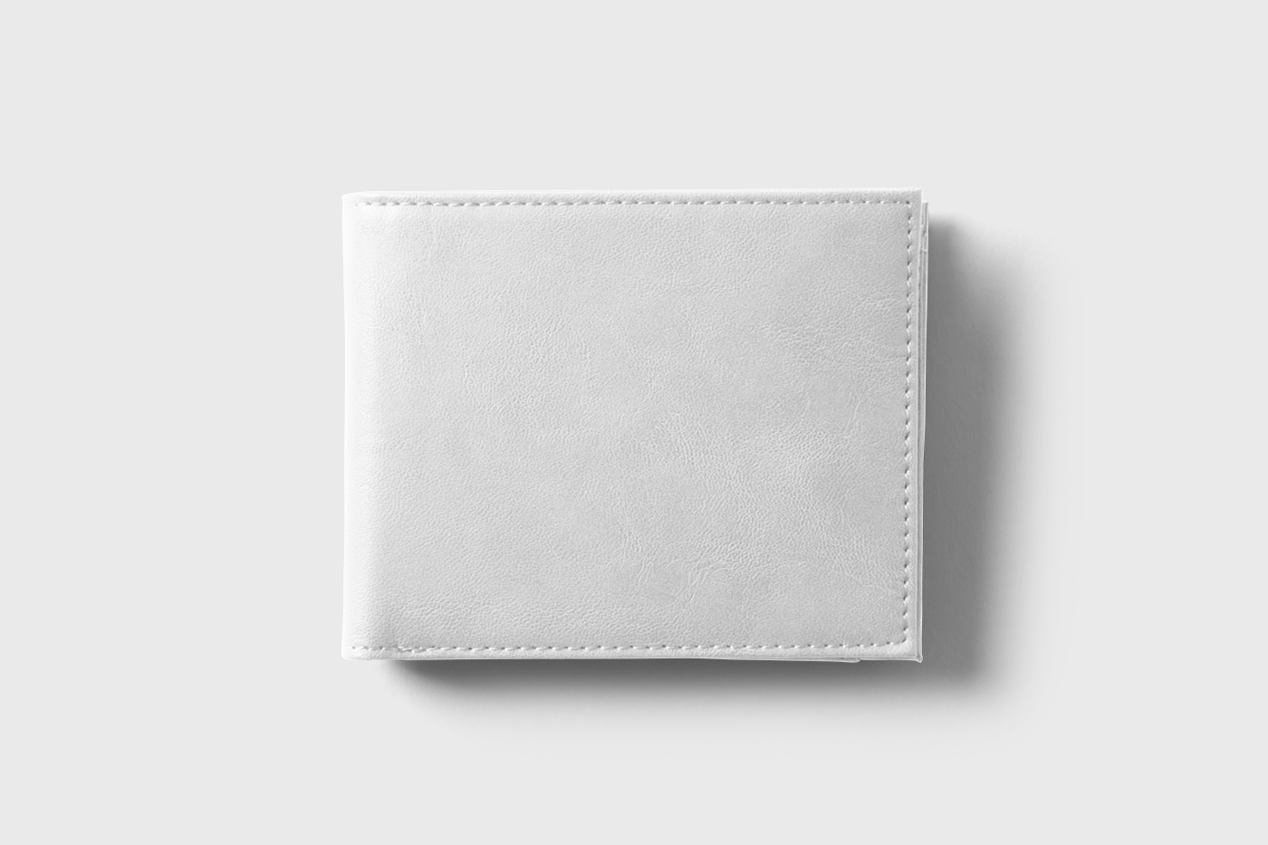 Top View of Minimal Leather Wallet Mockup preview