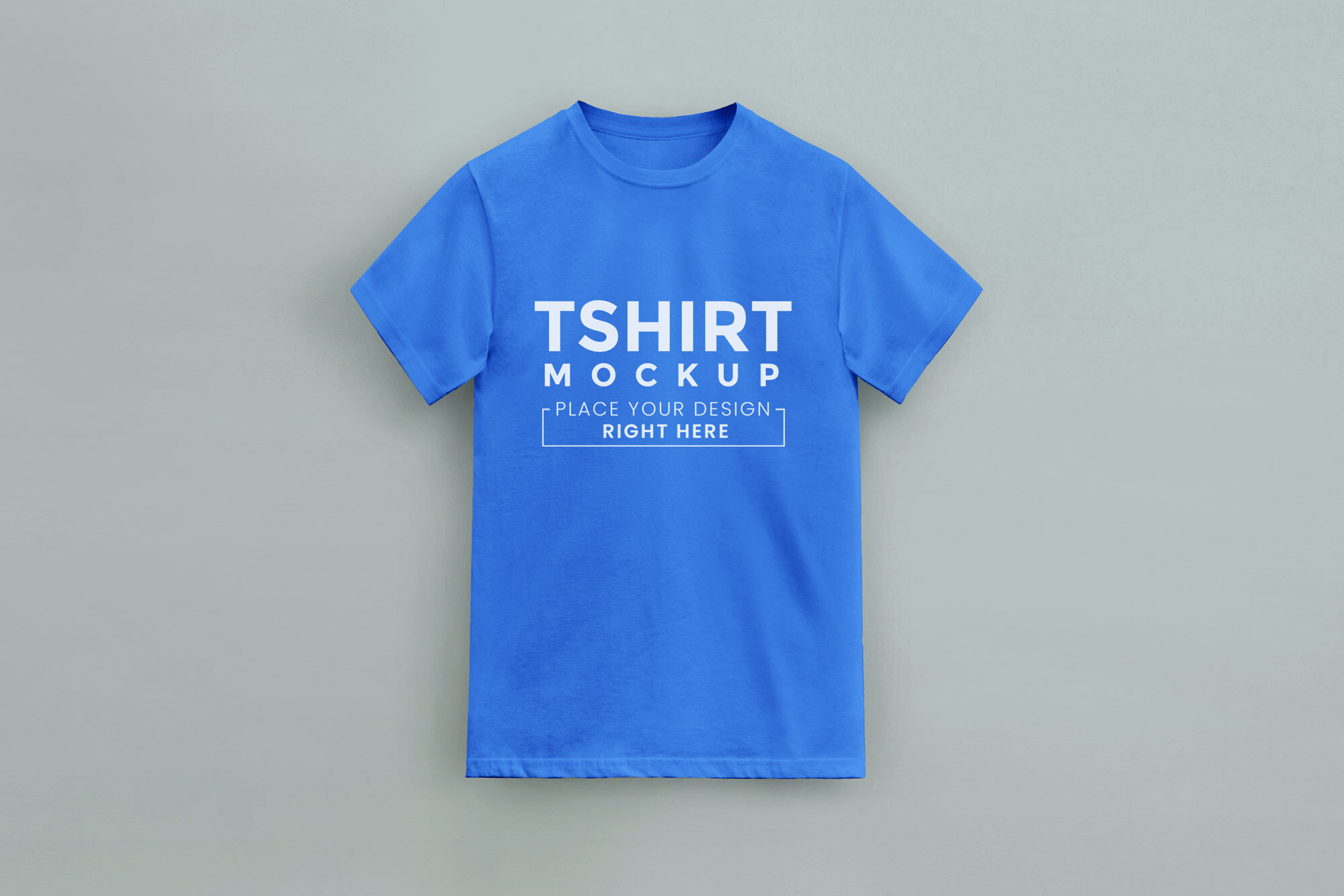 Floating T-Shirt in the Top View Mockup preview