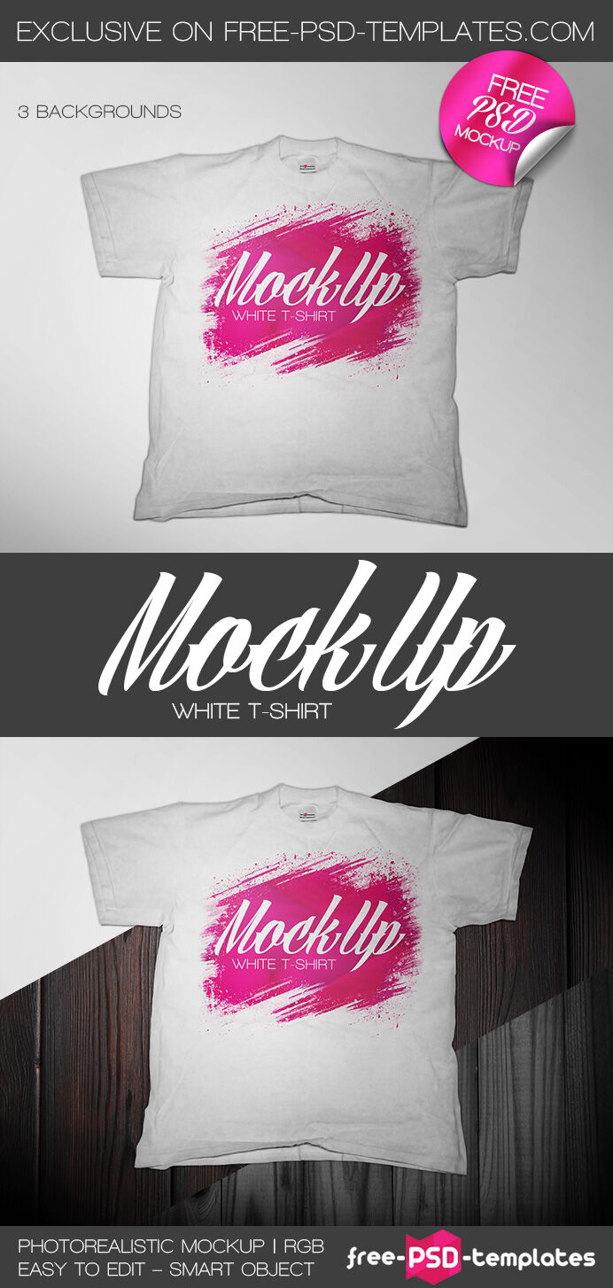 Top View of a Round-Neck T-Shirt Mockup