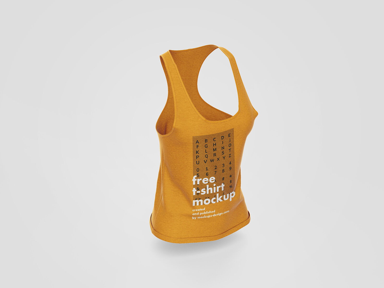 Two Isolated Women’s Sleeveless T-Shirt Mockups preview