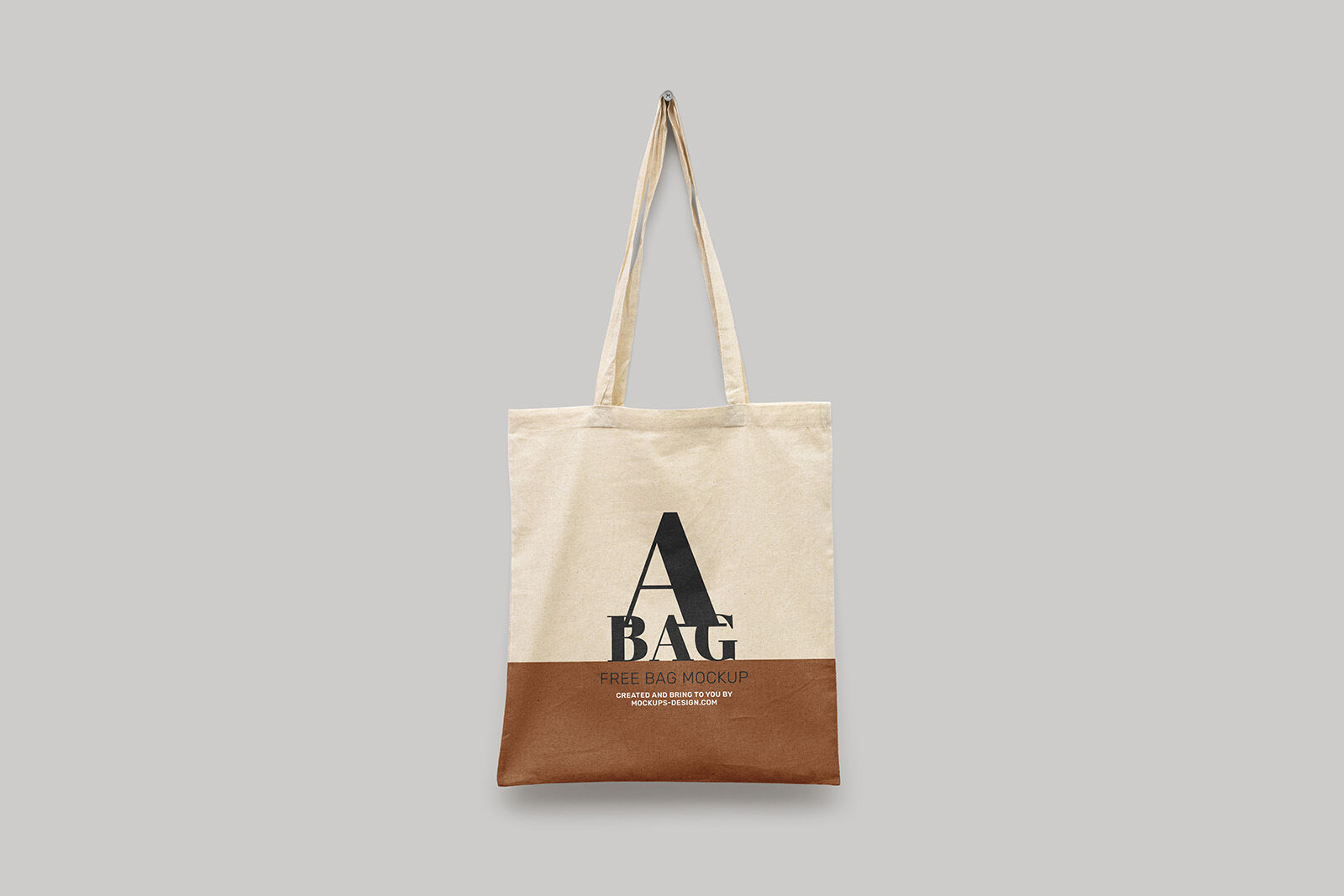 Front View of Two Tote Bag Mockups preview