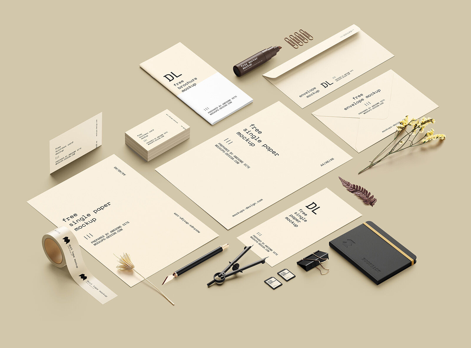 A Large Scene Creator Stationery Mockup