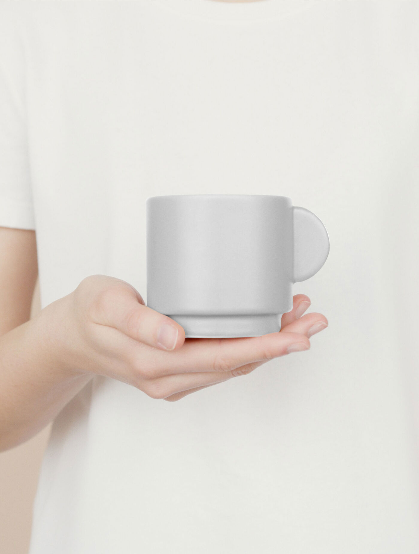 Hand Holding a Ceramic Mug Mockup preview