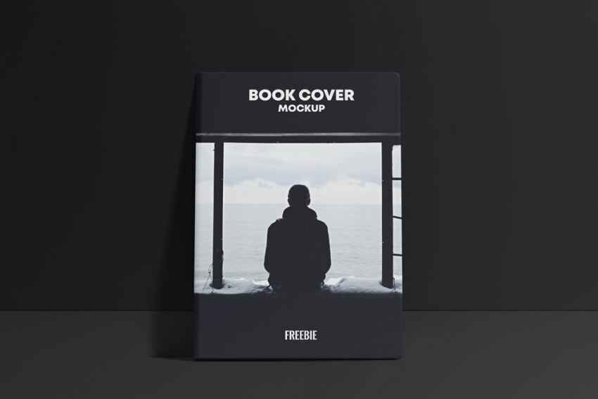 Book Cover Scene of the Book Against a Wall Mockup preview