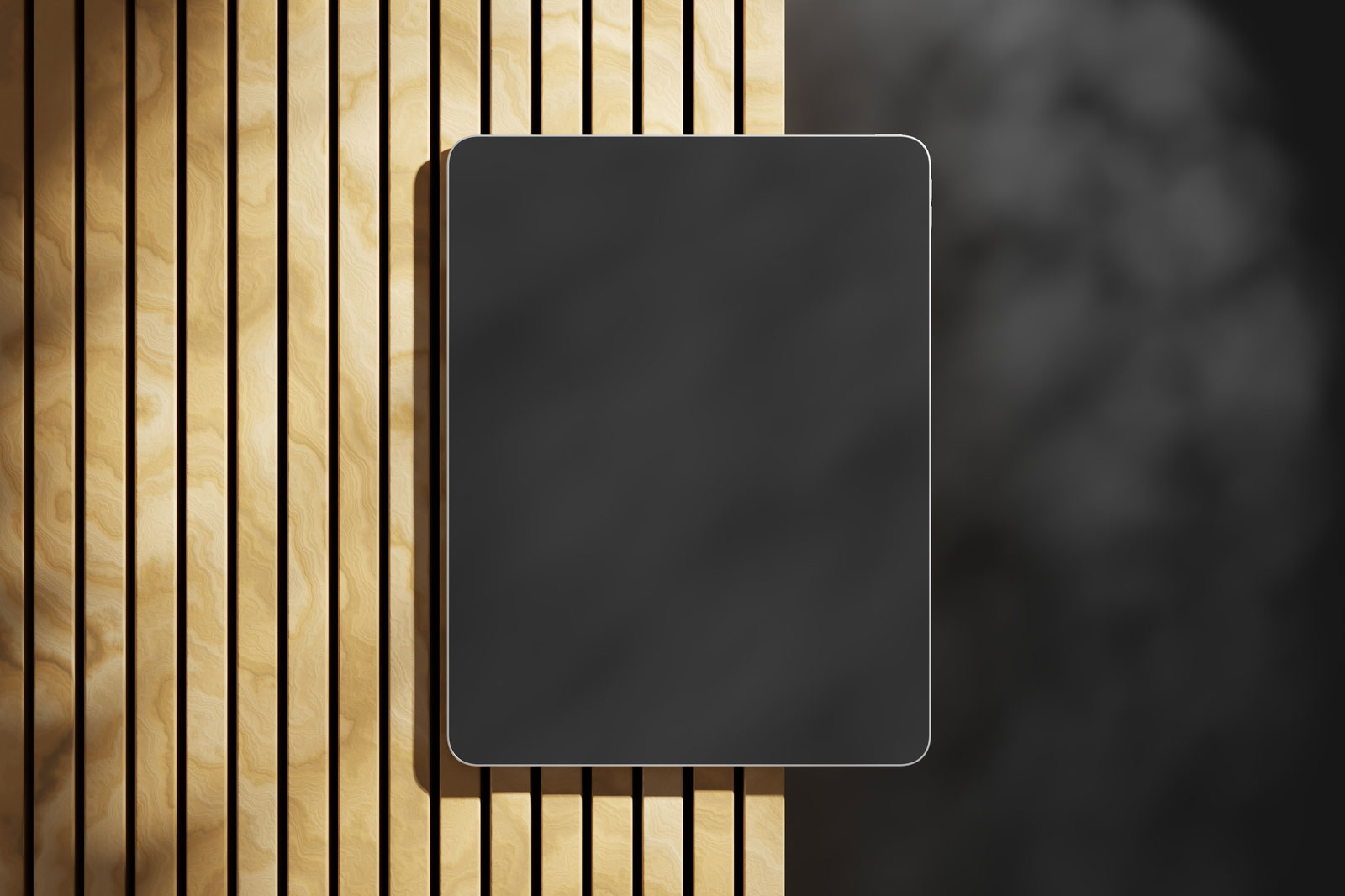 iPad Pro Mockup on Wood preview