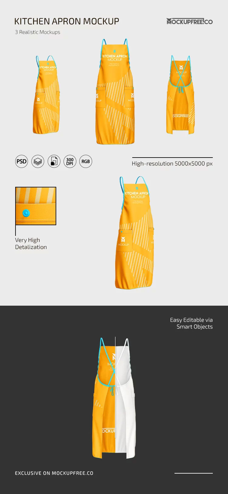 Kitchen Apron Mockup preview