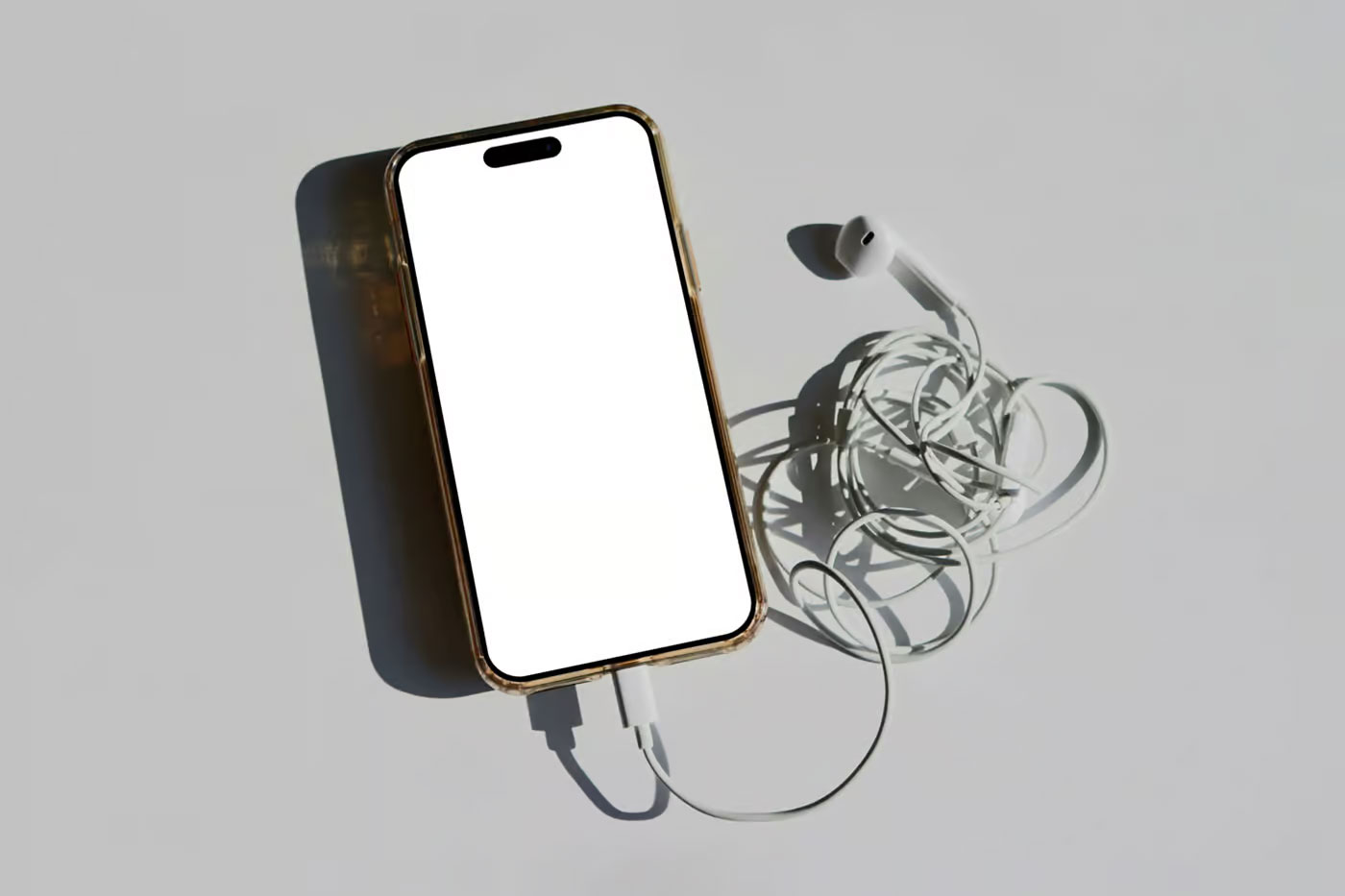 Laying iPhone 16 Pro Mockup preview
