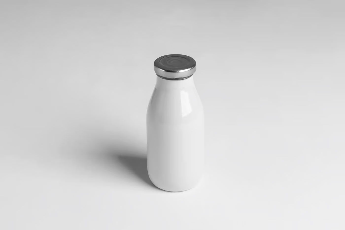 Small Glass Juice Bottle Mockup preview