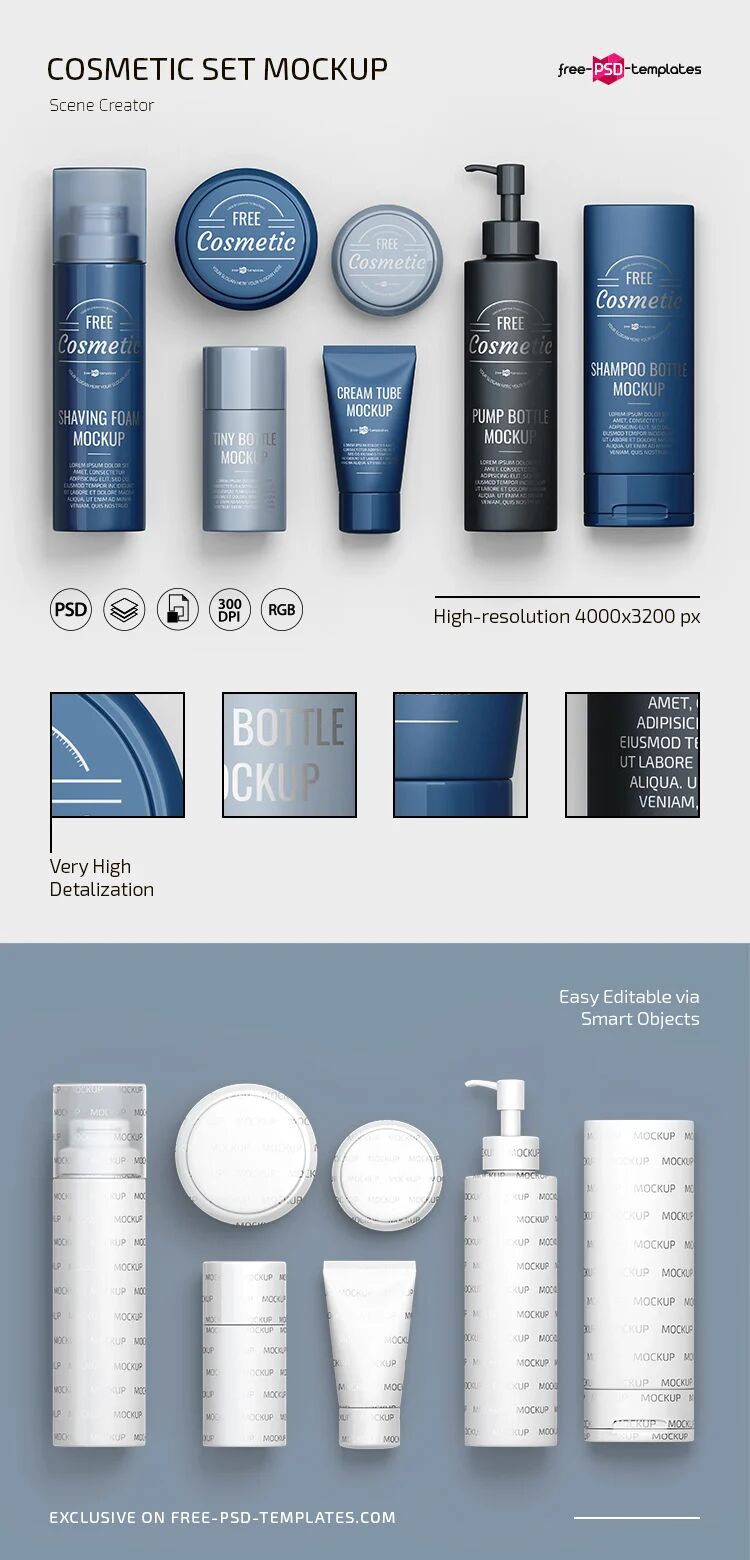 Cosmetic Packaging Scene Creator Mockup preview