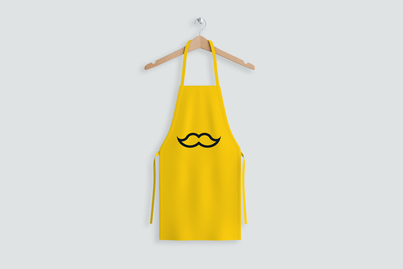 Front View Apron Mockup with Hanger