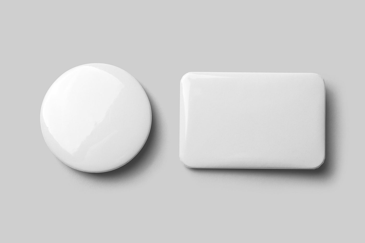 Circle and Rectangle Badge Mockup preview