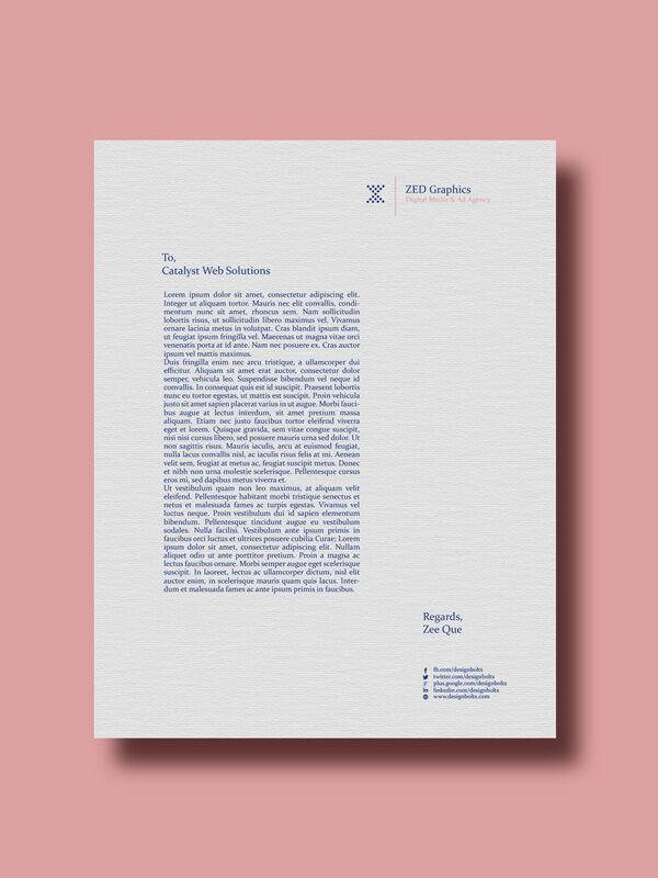 2 Mockups of Business Cards and Letterhead from Top View preview