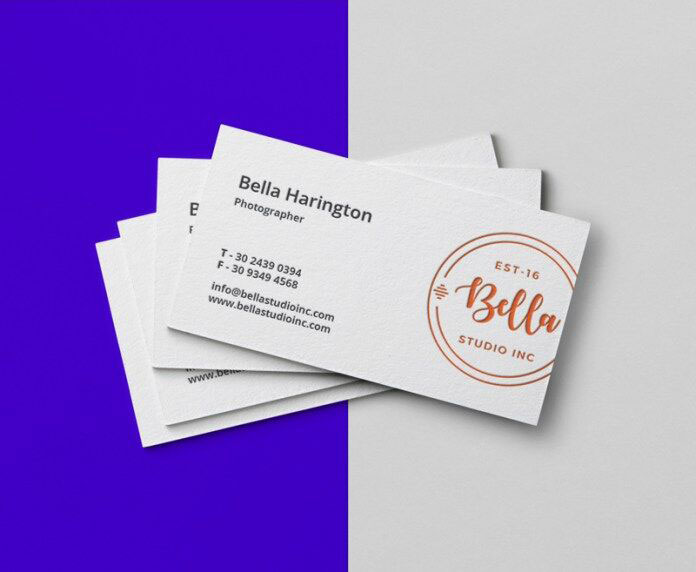 Top View Stack of Business Cards Mockup preview