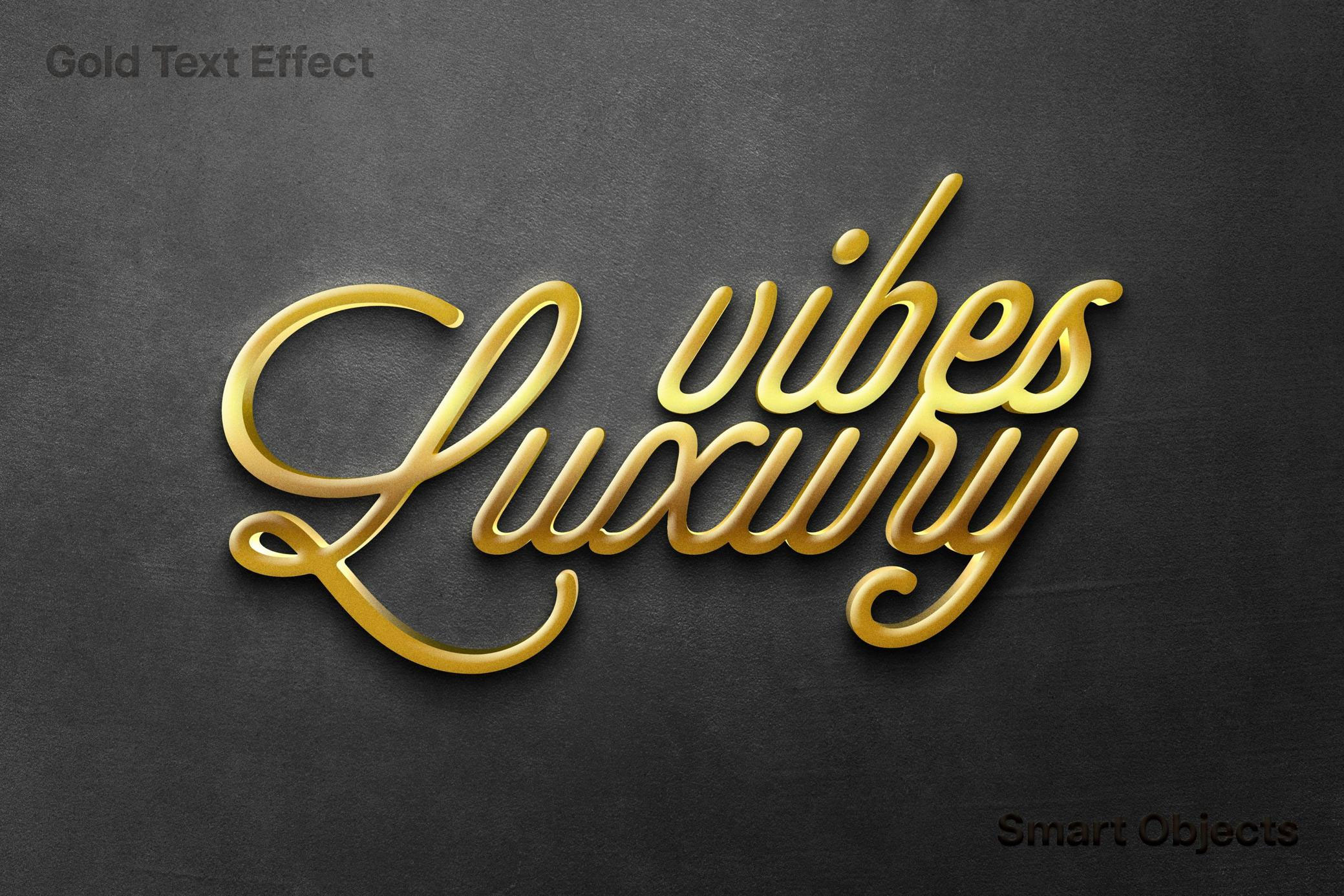 Golden Text Effect / Logo Mockup