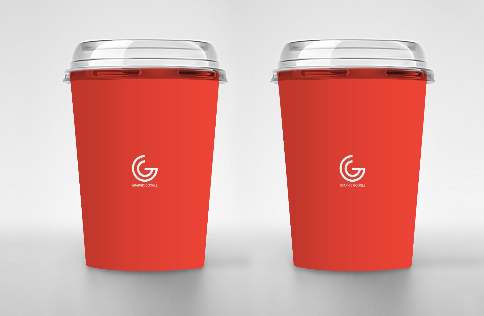 Front View Ice Cream Disposable Packaging Mockup preview