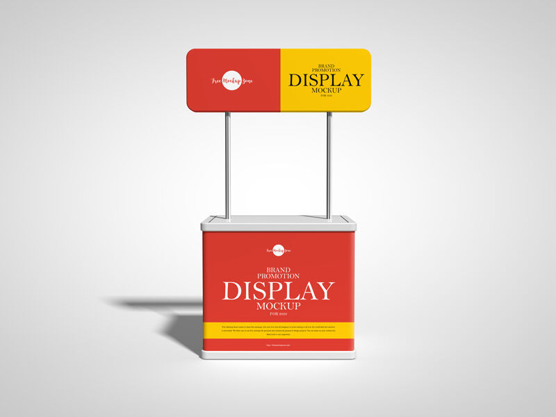 Front View Display Stand Mockup preview