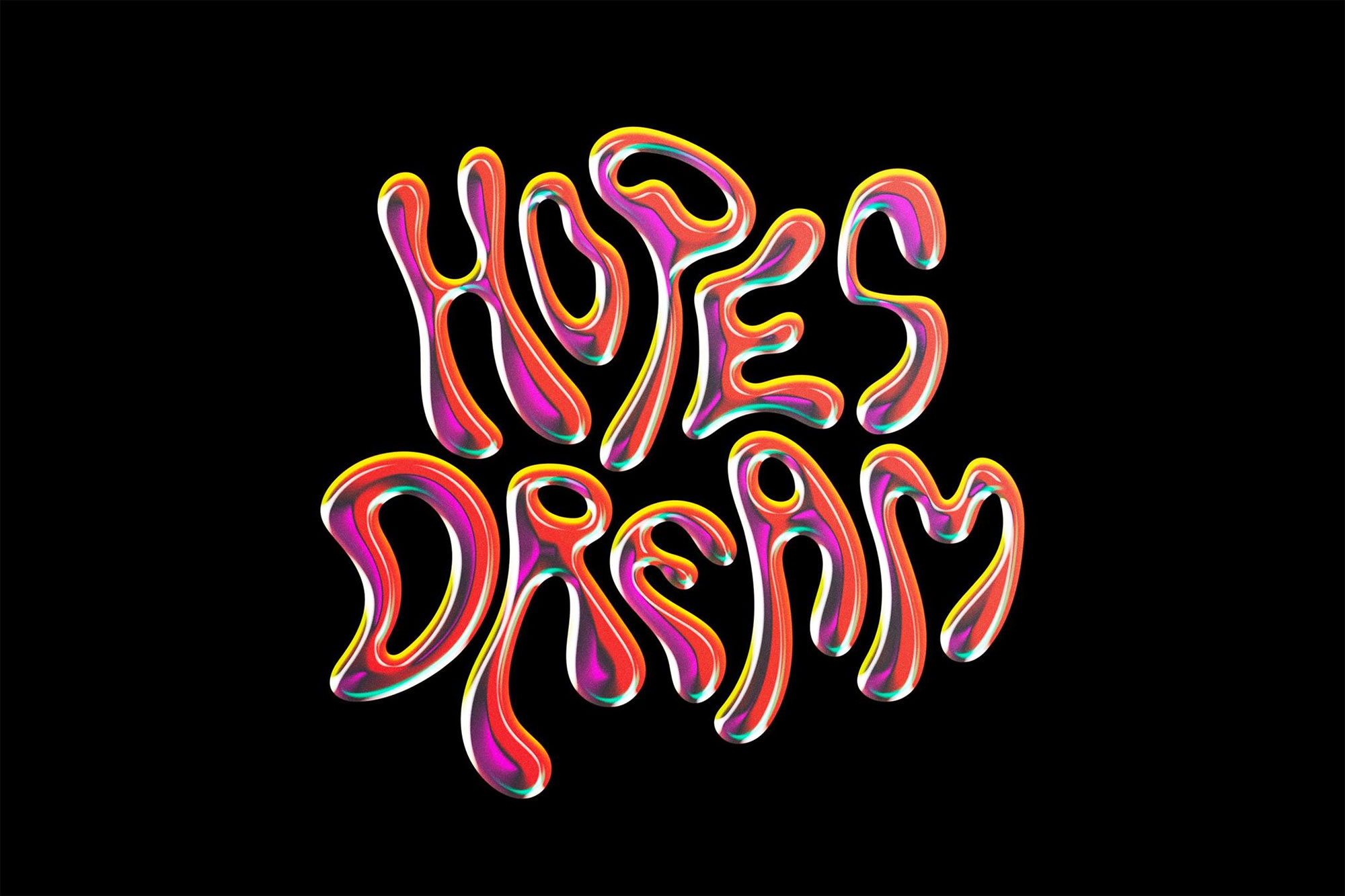 Rainbow Chrome Text and Logo Effect