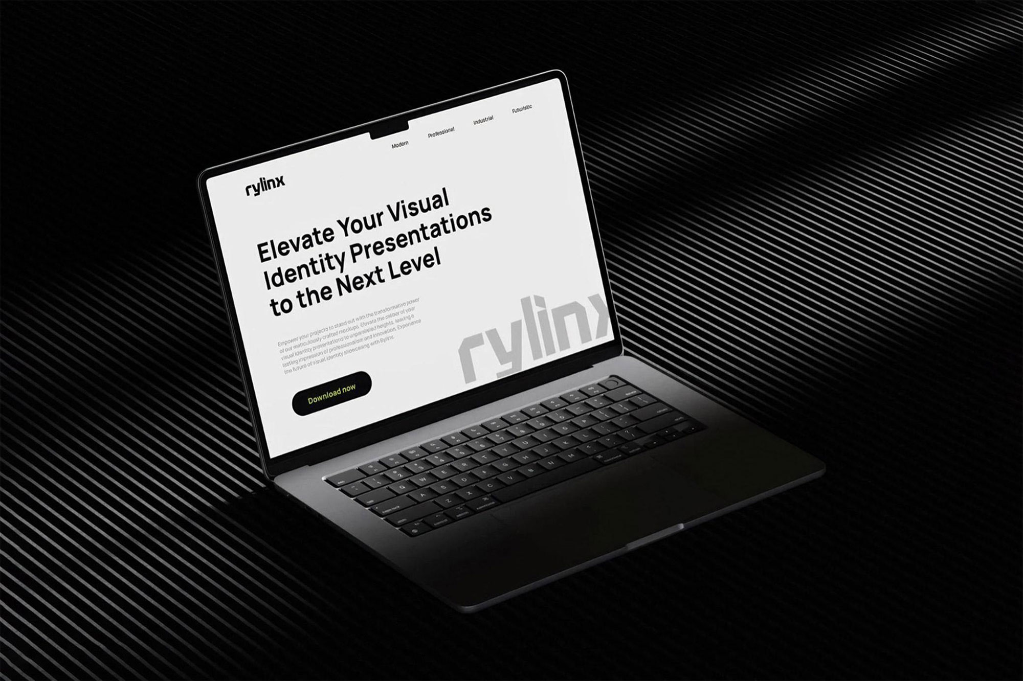 Dim Light MacBook Mockup preview