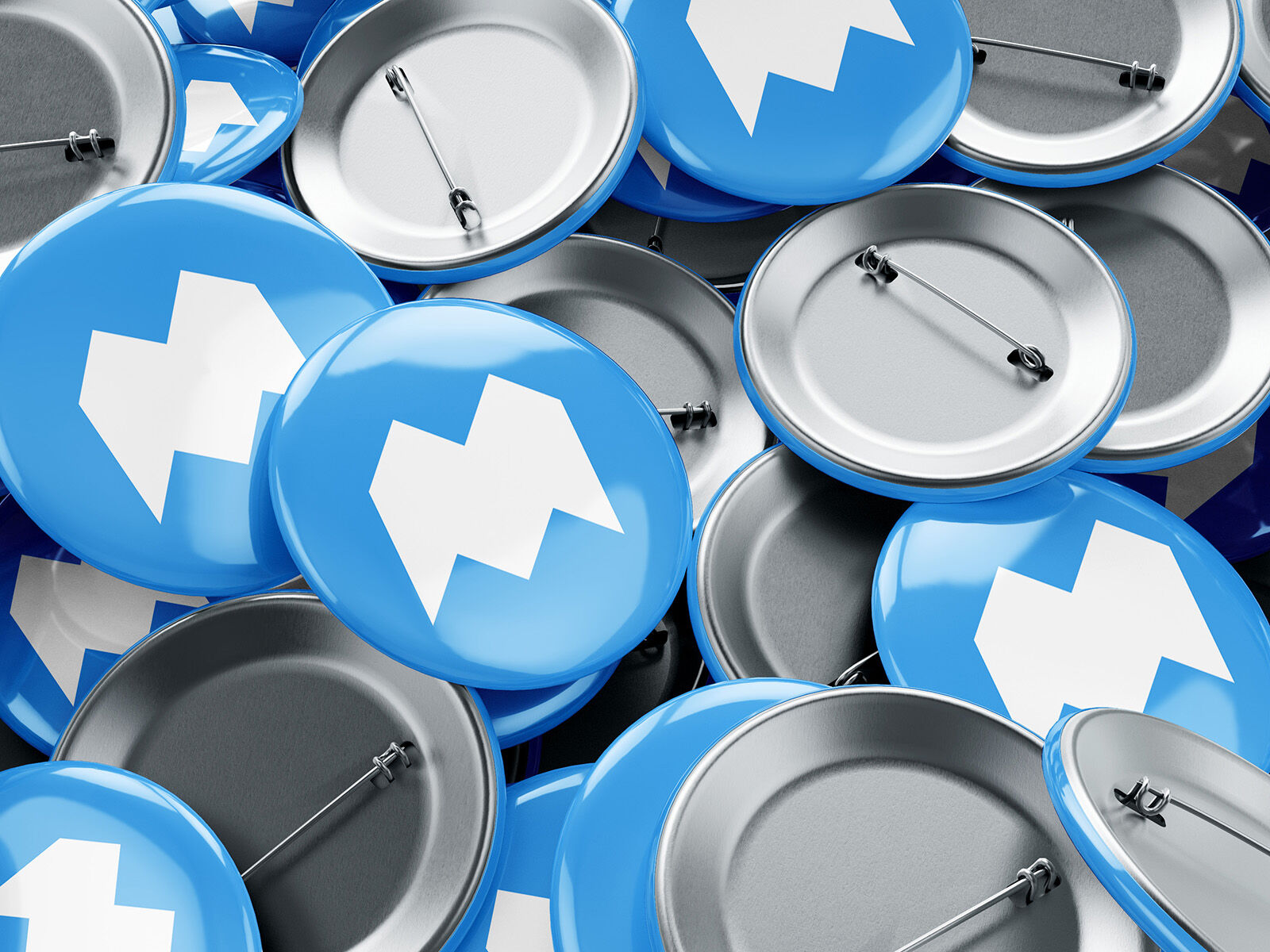 Three Pin Button Badge Mockups