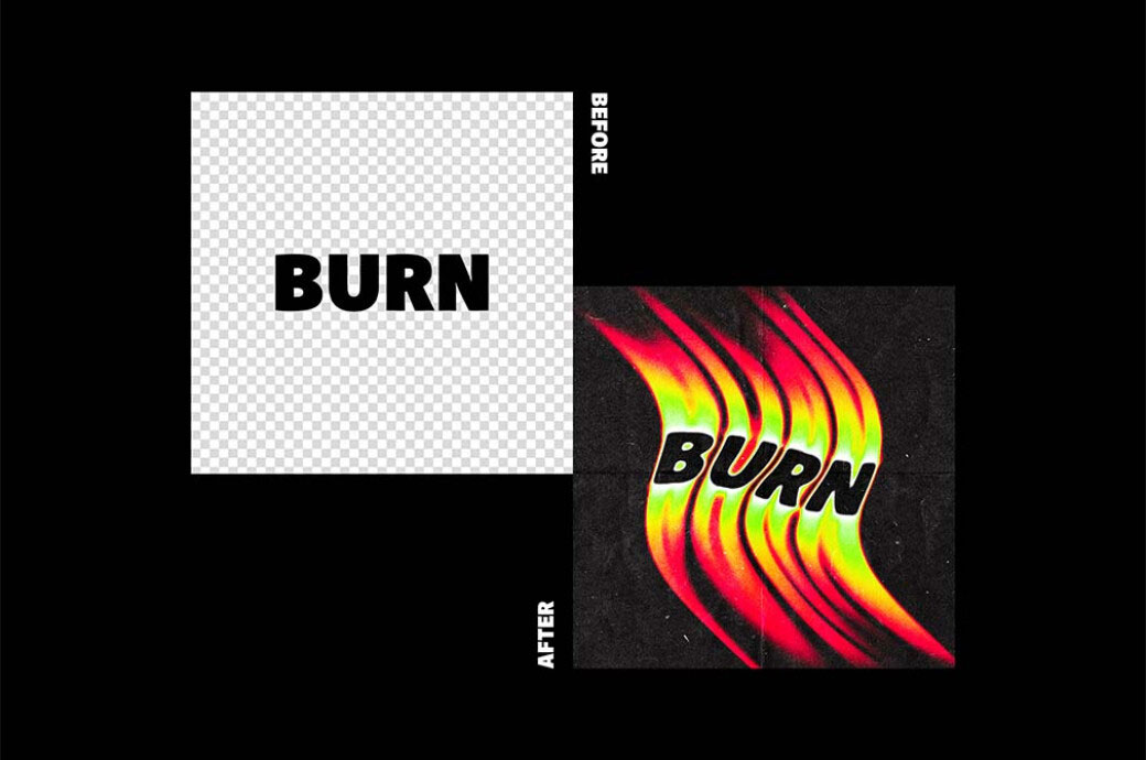 Fiery Melting Text Effect preview