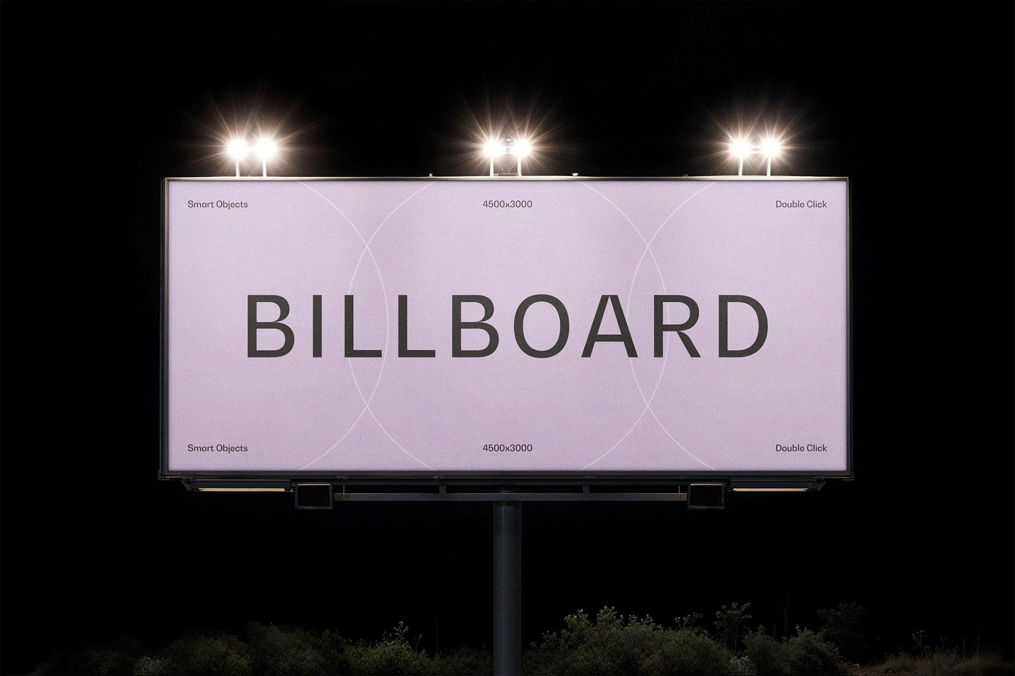 Nighttime Billboard Mockup preview