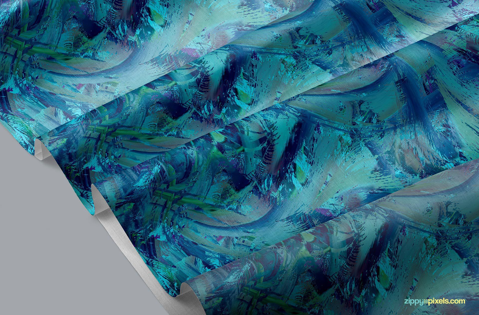 Corrugated Two Sided Fabric Mockup