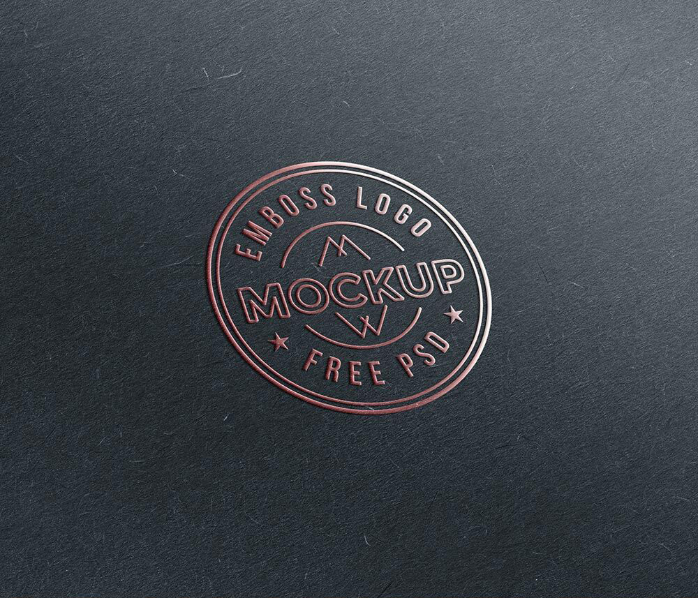 Embossed Logo Mockup / Text Effect on Paper