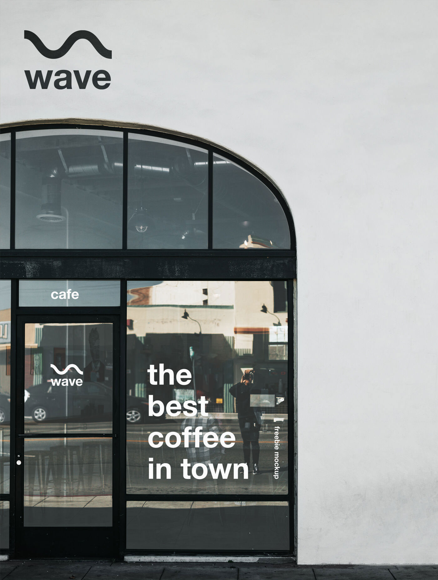 Restaurant Storefront Mockup on Realistic Setting