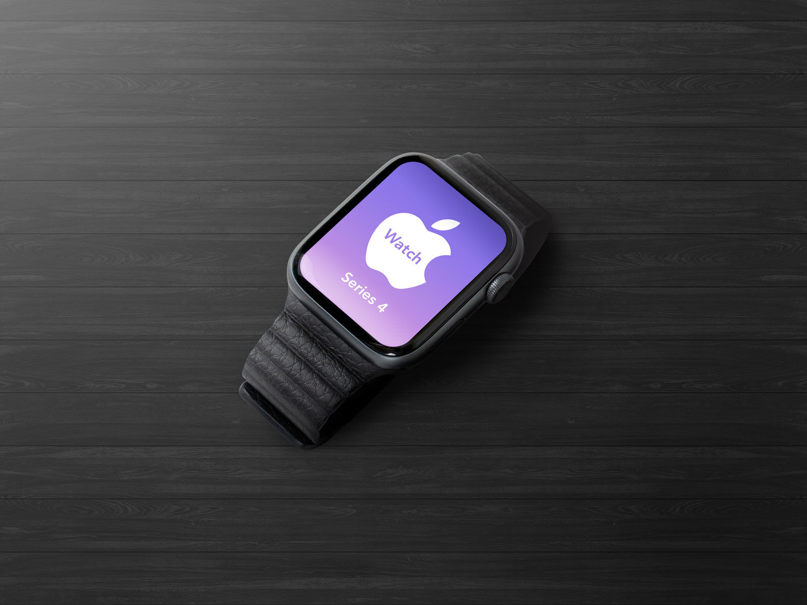 Mockup Featuring Top View of an Apple Watch