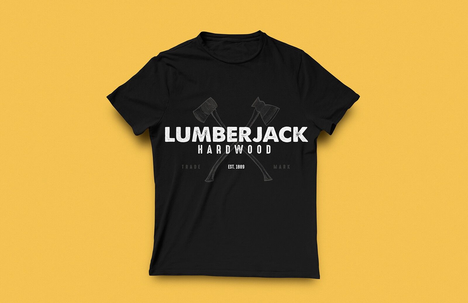 Mockup Displaying Top View of Round Neck T-shirt