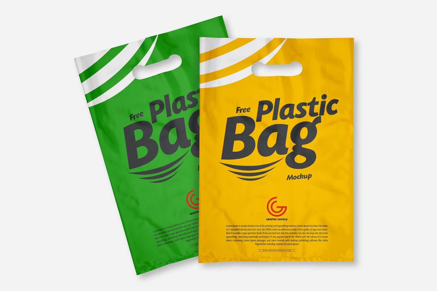 Medium Carrier Plastic Bags Mockup preview