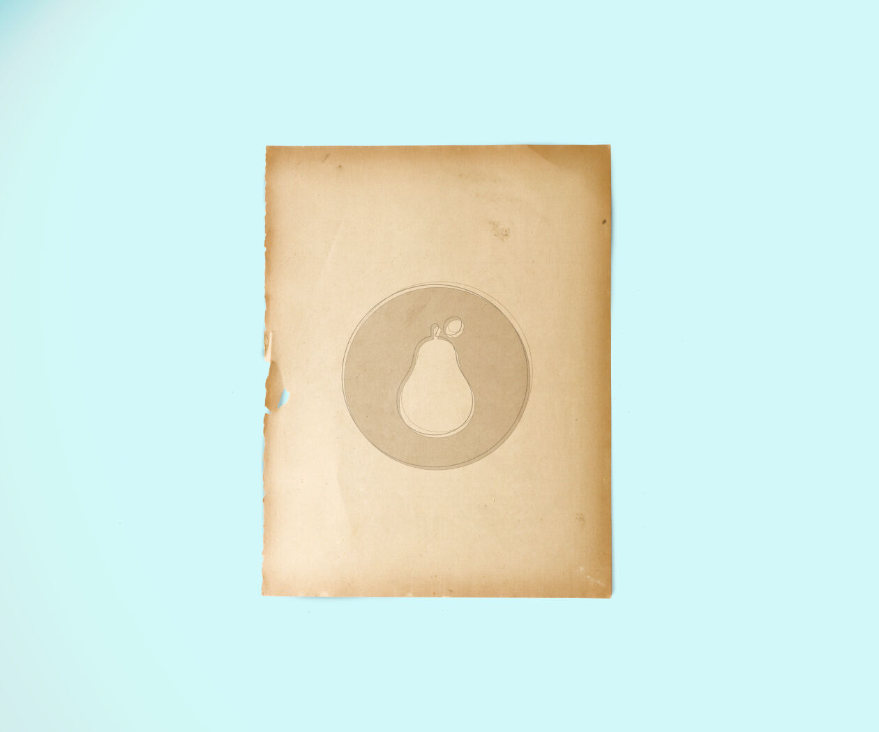 Mockup Showcasing Top View of Vintage Looking Paper preview