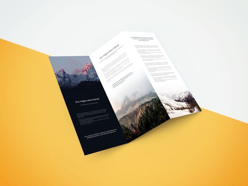 Open Z-Fold Brochure Mockup preview