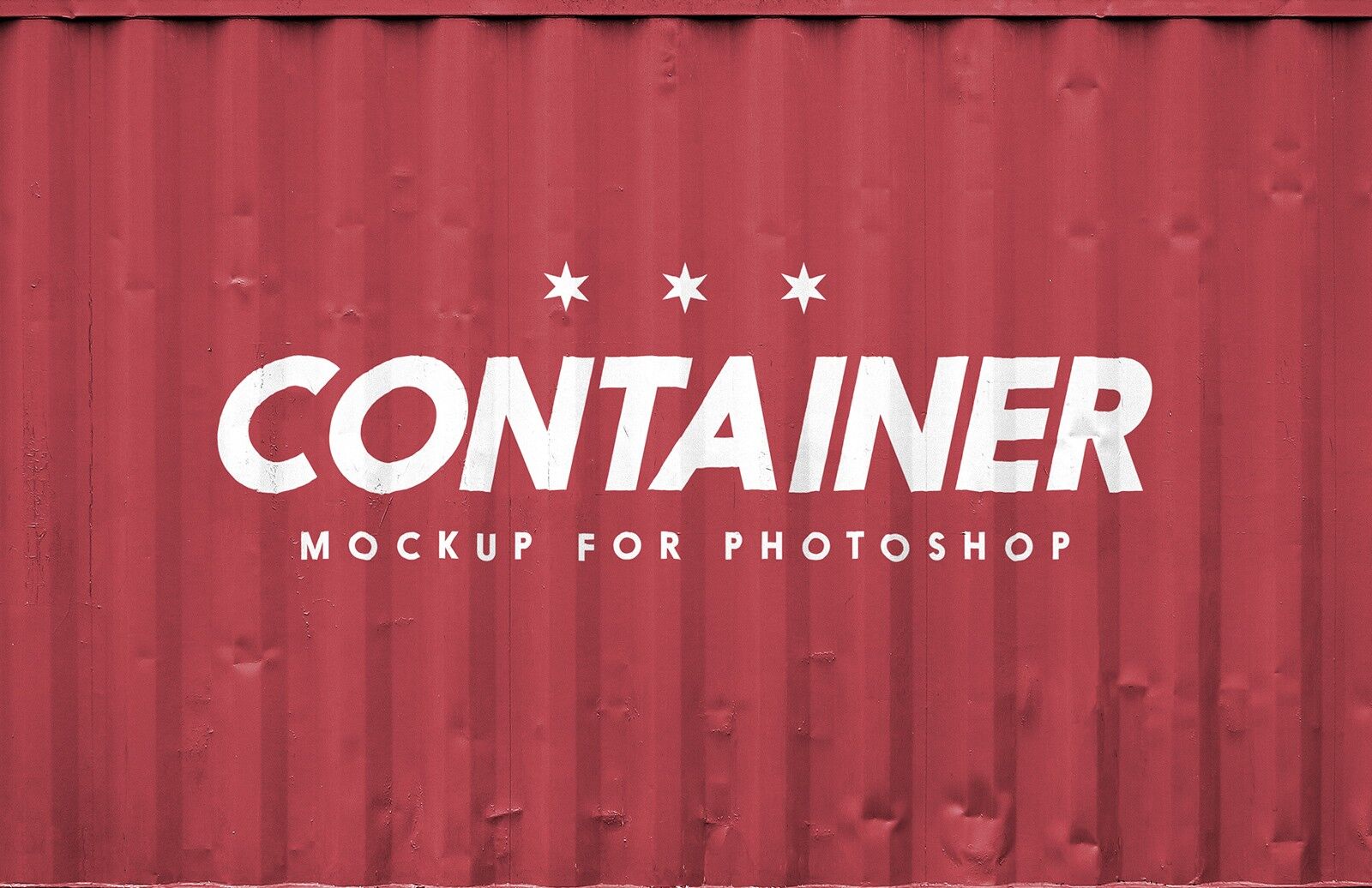 Front-View Shipping Container Logo Mockup