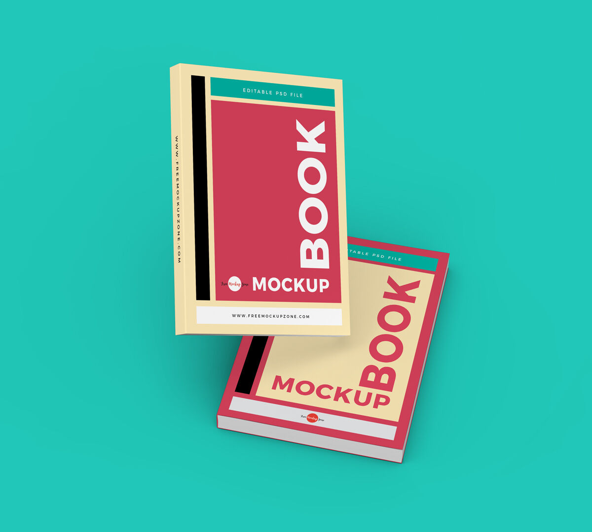 Two Floating Book Cover Mockup preview