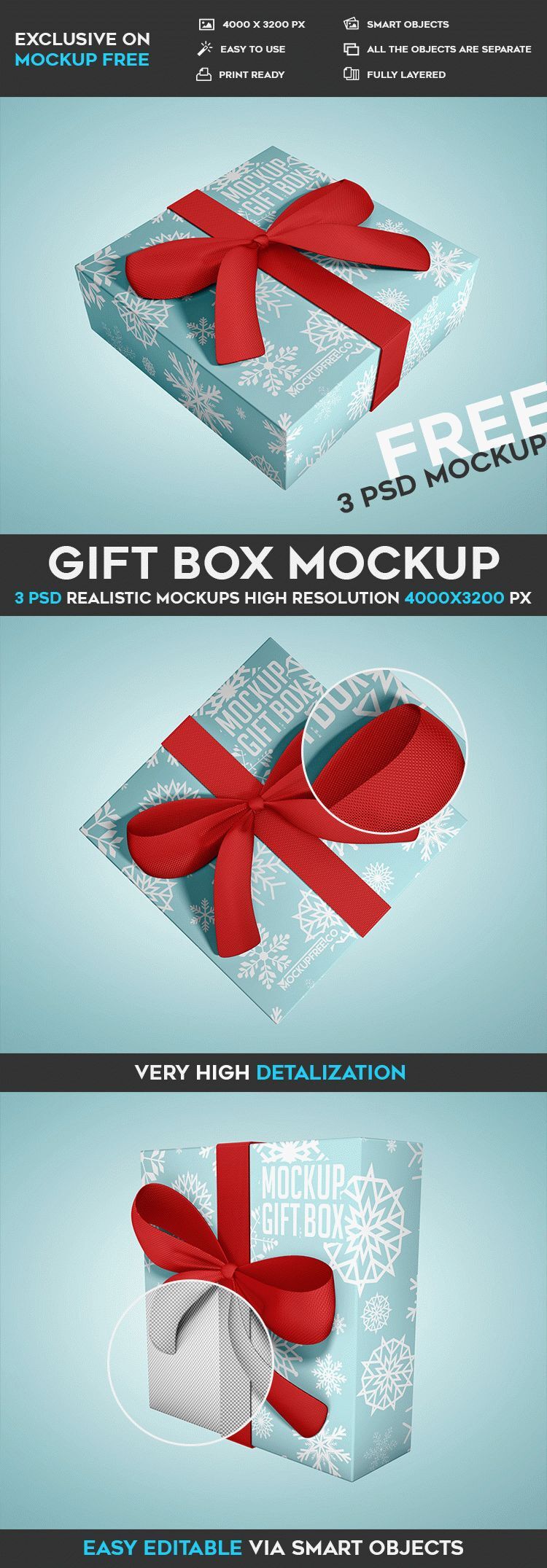 Present Mockups Featuring Three Separate Views preview