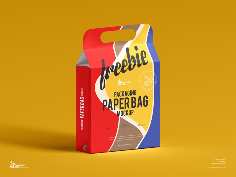 Handy Packaging Paper Bag Mockup for Branding preview