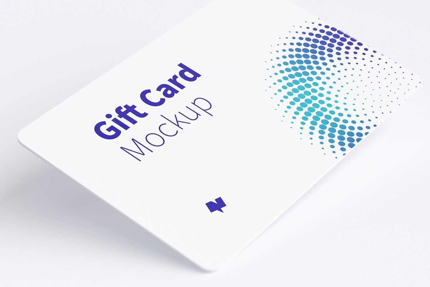 Close-up View of Gift Card Mockup preview